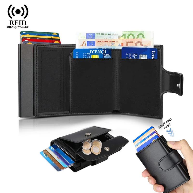 Card Top Loader - Металлический чехол для визитных карточек Rfid,