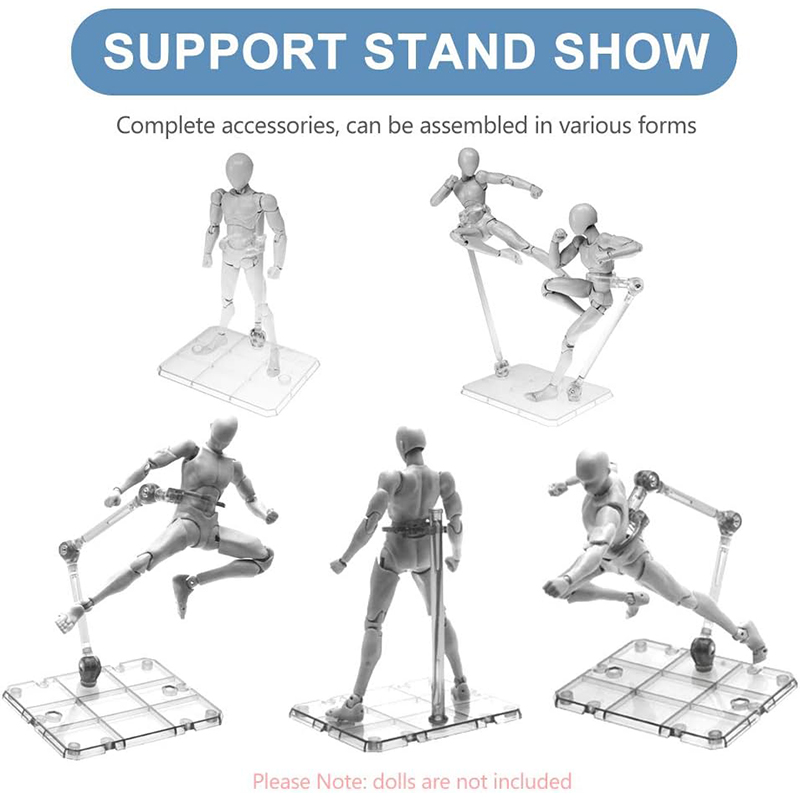 2/5/10 шт. Прозрачная акрилова – обзор и цена Action Figure Stand